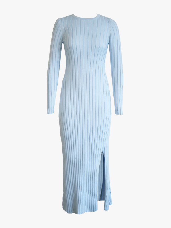 Bridget Knit Midi Dress - Clear Sky - Image 2
