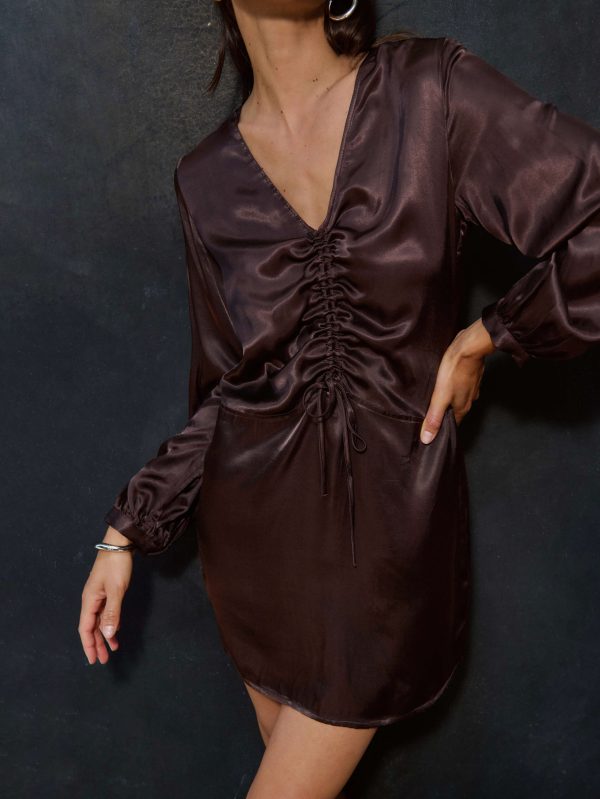 Cora Dress - Coffee - Image 2