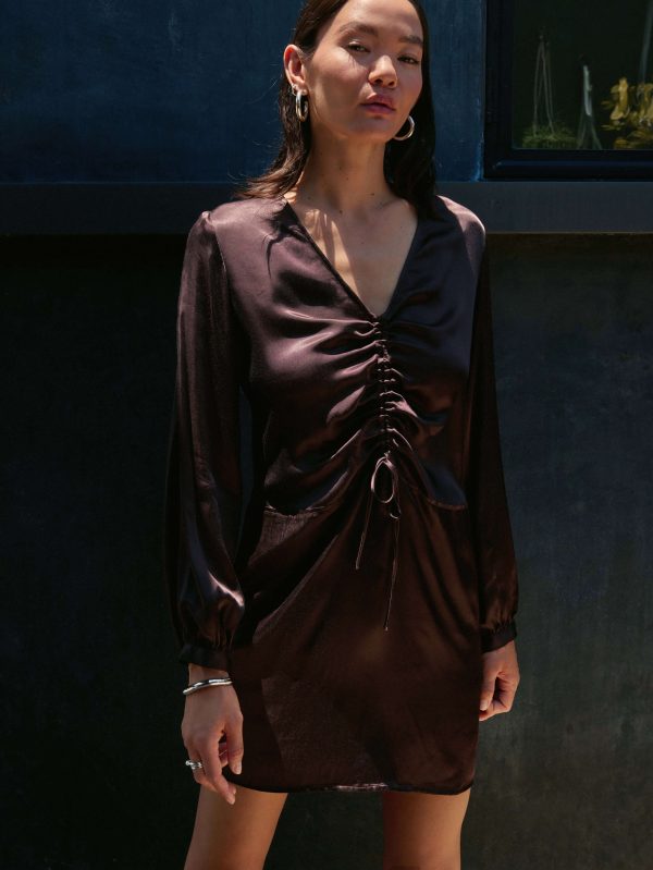 Cora Dress - Coffee - Image 3