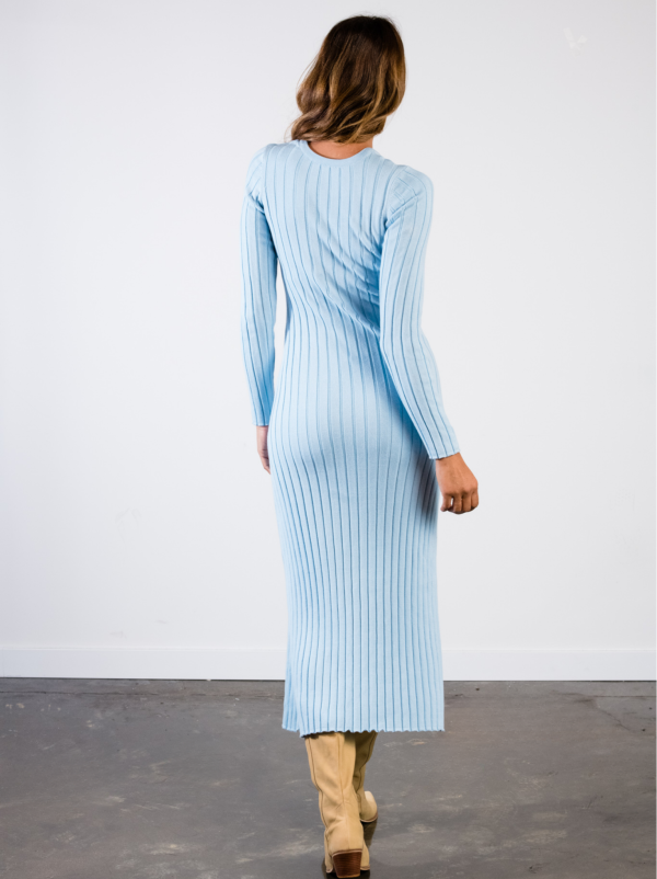 Bridget Knit Midi Dress - Clear Sky - Image 3