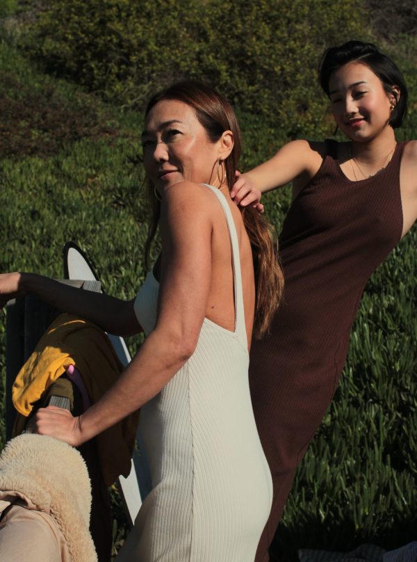 Open Back Dress - Brown - Image 2