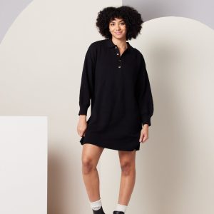 Griffin Sweater Dress - Black
