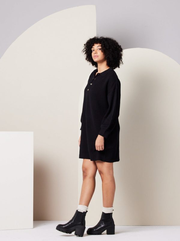 Griffin Sweater Dress - Black - Image 2