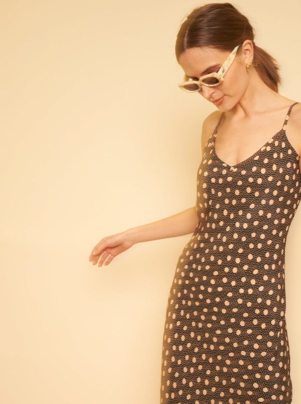 Freya Slip Dress - Polka Dot - Image 4