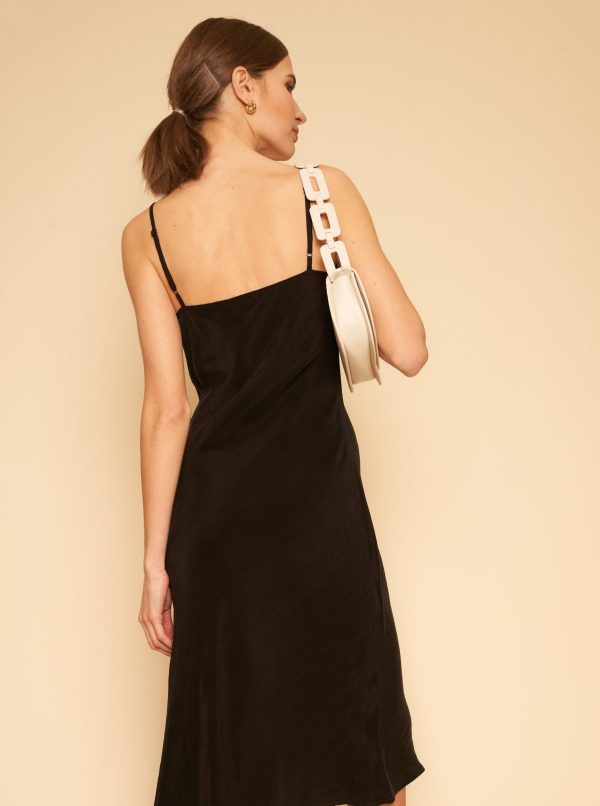 Freya Slip Dress - Black - Image 2