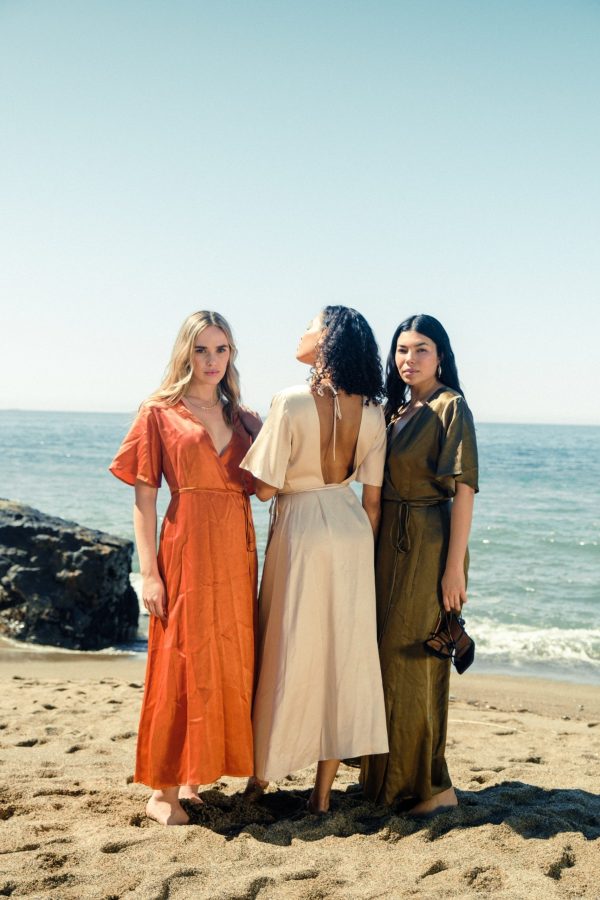 Lola Wrap Dress - Rust - Image 3