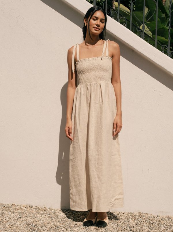 Sophie Dress - Oatmeal Linen - Image 2