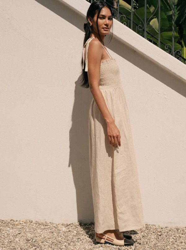 Sophie Dress - Oatmeal Linen - Image 3