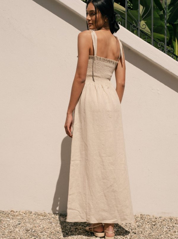 Sophie Dress - Oatmeal Linen - Image 4