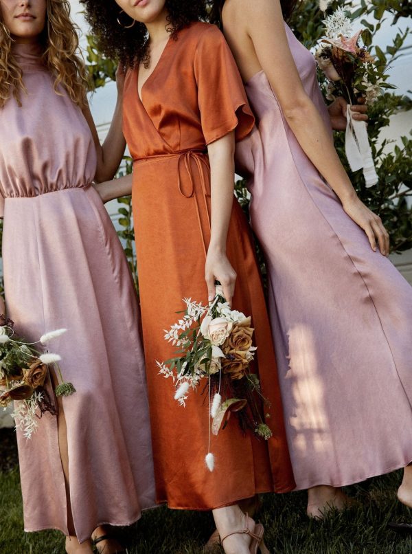 Lola Wrap Dress - Rust - Image 9