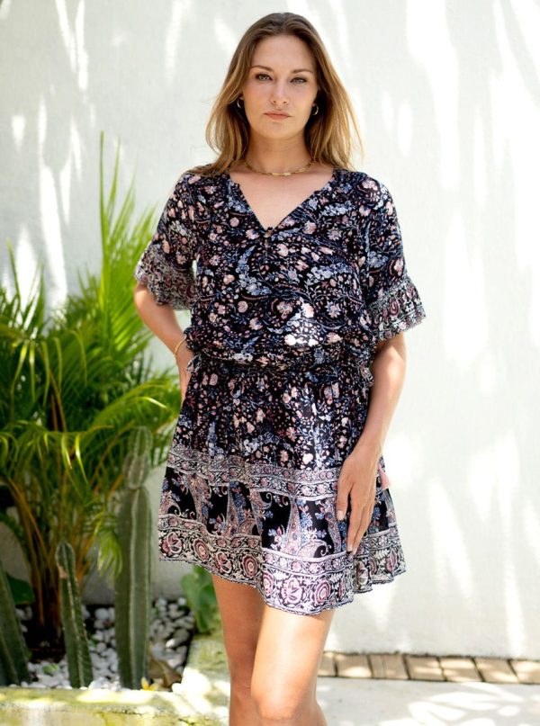 Flora Mini Dress - Night Bloom - Image 2